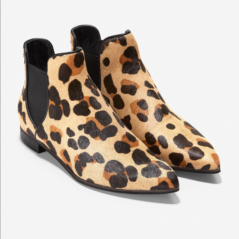 Cole Haan Hara Animal Leopard Print Bootie 8.5. Grand OS